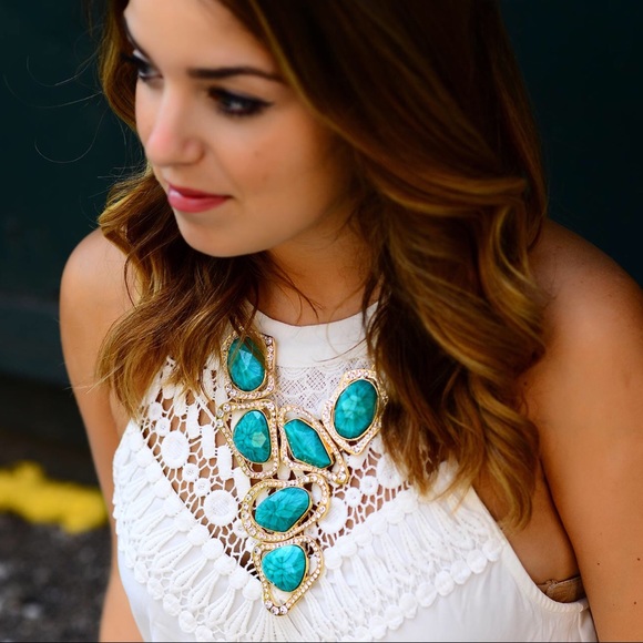 Amrita Singh Austrian Crystal Necklace Evergreen! - Picture 4 of 5